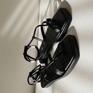 Consigned Nine West Ankle Strap Flat Sandals